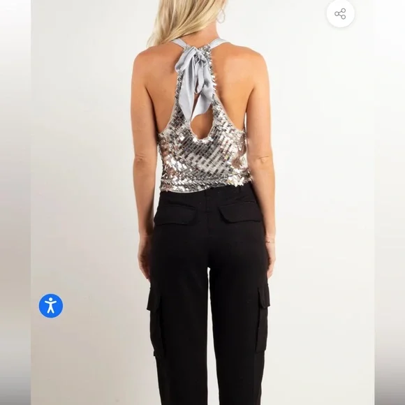 Free People NWT Disco Fever Cami - Picture 9 of 9